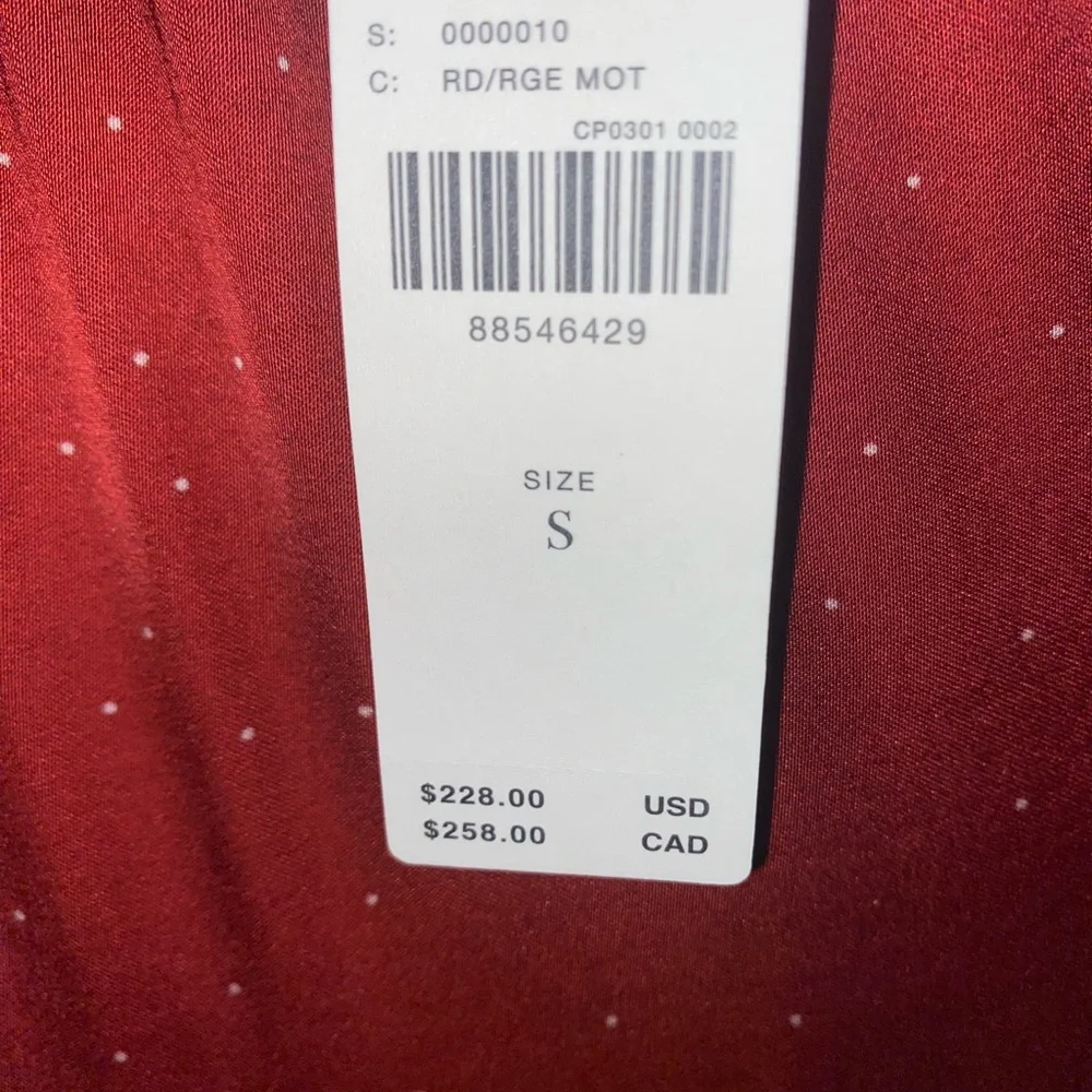 FARM RIO X ANTHROPOLOGIE ONE-SHOULDER PRINTED SATIN JUMPSUIT - Picture 14 of 14